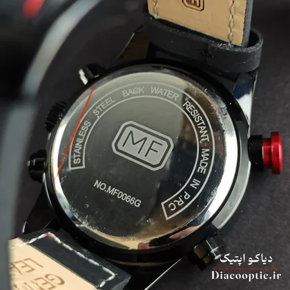 ساعت مچی مردانه اورجینال موتور ژاپنی دو زمانه برند مینی فوکوس مدل Mf0066G.02 بند چرم
