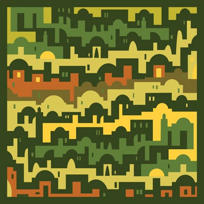 روسری نخ پنبه کوچه نگار