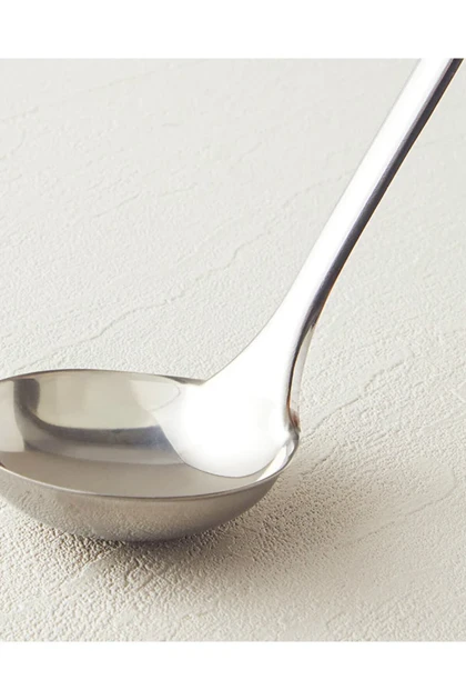 ملاقه English Home مدل Woody Ladle استیل - قهوه‌ای