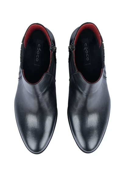 نیم بوت چرم زنانه مدل کلارا سیگنچر