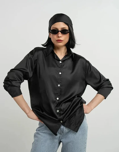 ساتن دکمه صدفی