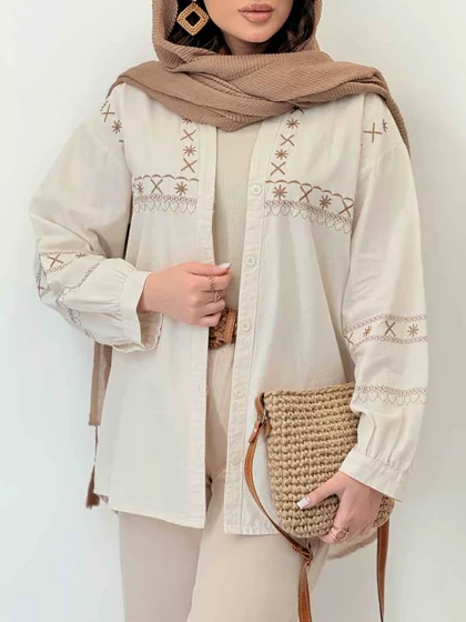 شومیز گلدوزی آدلیا