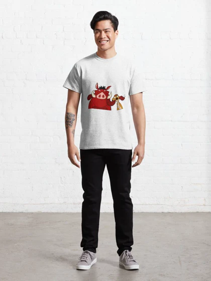 تیشرت lion king طرح timon and pumba کد 200860