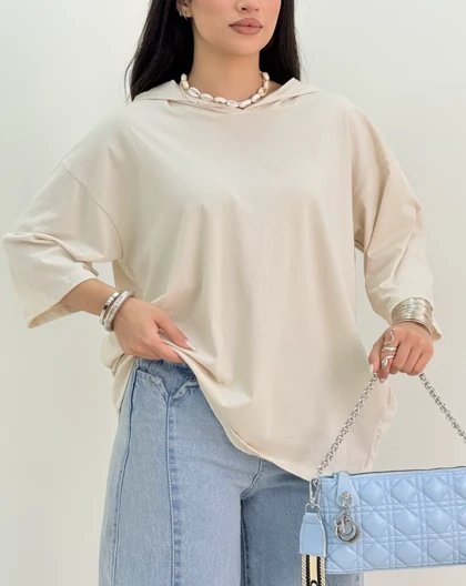 تیشرت کلاه دارشقایق(38)کد:5601