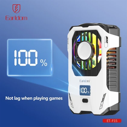 فن خنک کننده گوشی ارلدام Earldom مدل ET-F15 با چراغ RGB