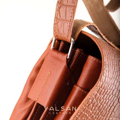 کیف دوشی مردانه چرم یلسان مدل رادمان کد 044-GC