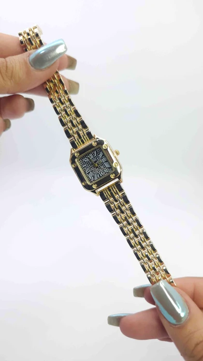 ساعت مچی زنانه مجلسی EHHE نگین‌دار با موتور کوارتز