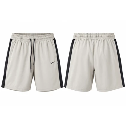 ست تیشرت و شلوارک ورزشی مردانه نایک مدل Dri Fit-YC701 کرم