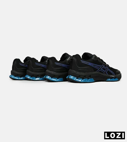 کفش کتانی مردانه مشکی آبی ASICS GORETEX