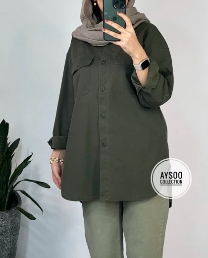 مانتو جین رنگی چشمه 1