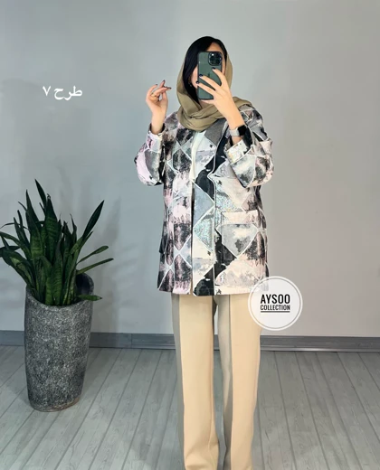 مانتو کتی ژاکارد