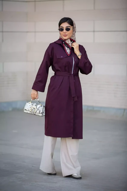 بارانی پارکا بلند 4 جیب