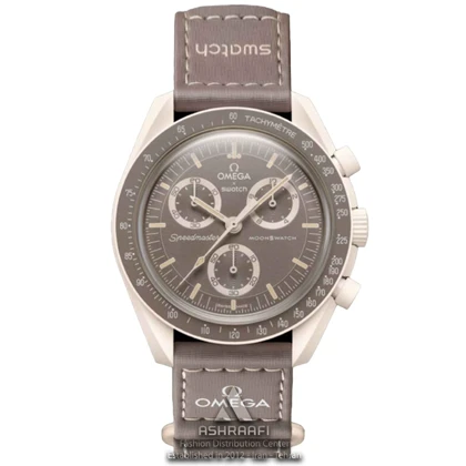 ساعت امگا سواچ خاکی Omega x Swatch Speedmaster DES-M