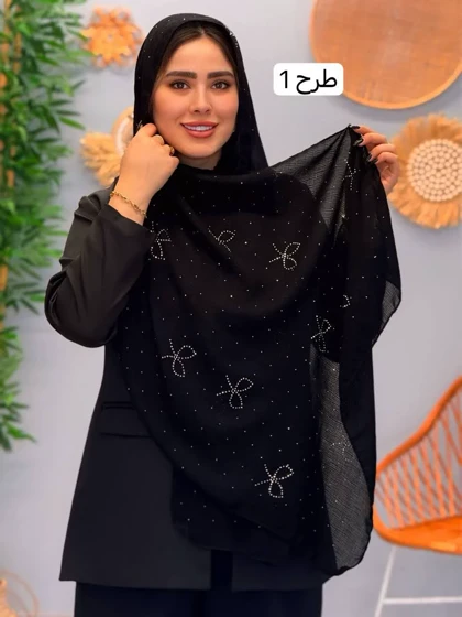 3221-شال درختی حاشیه