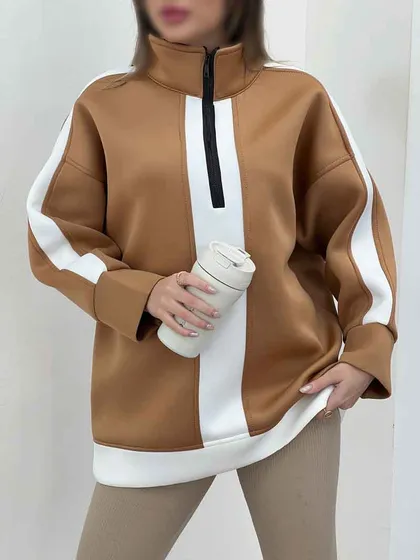هودی ترکیبی زیپ‌دار