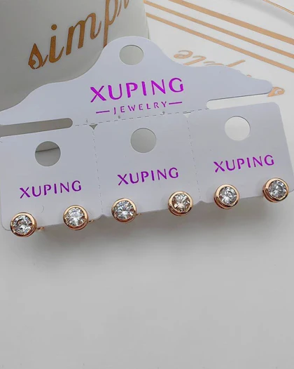 گوشواره میخی نگین تنیسی ژوپینگ