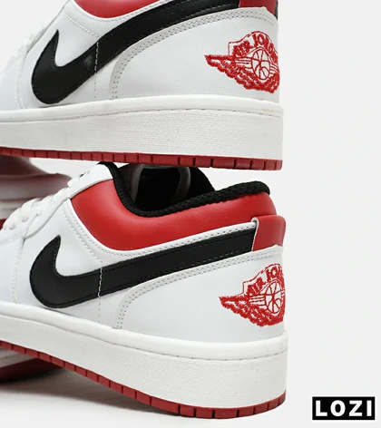 کفش کتانی مردانه سفید مشکی قرمز NIKE SB dunk Low Pro