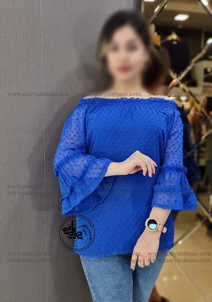 شومیز یقه قایقی