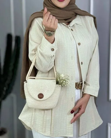 شومیز مانتویی دبل پیله کد 250