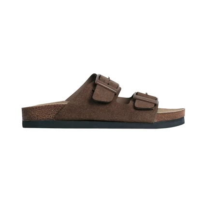 صندل دو بند زنانه مدل برکین_قهوه ای کد 1971