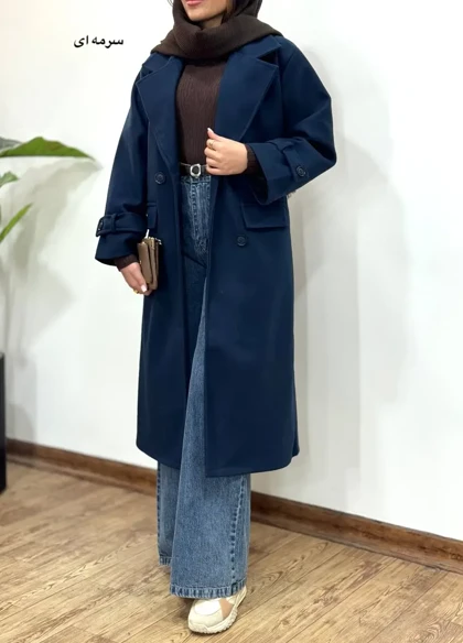 پالتو فوتر بلند آستردار سایدا