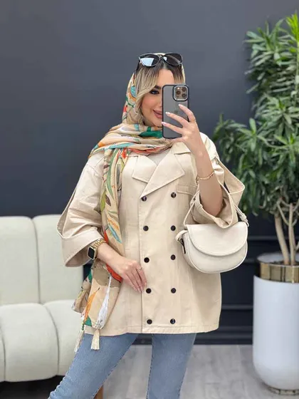 مانتو لینن ده دکمه