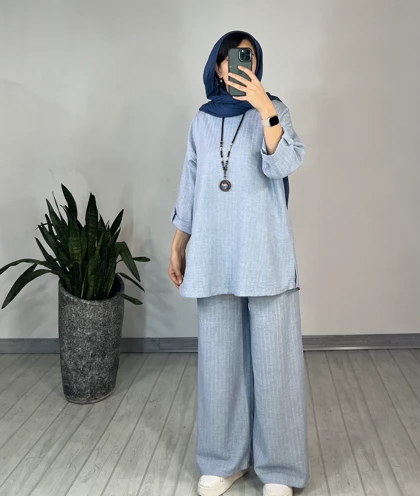 ست مانتو و شلوار پارنا 1