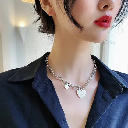 گردنبند استیل طرح قلب