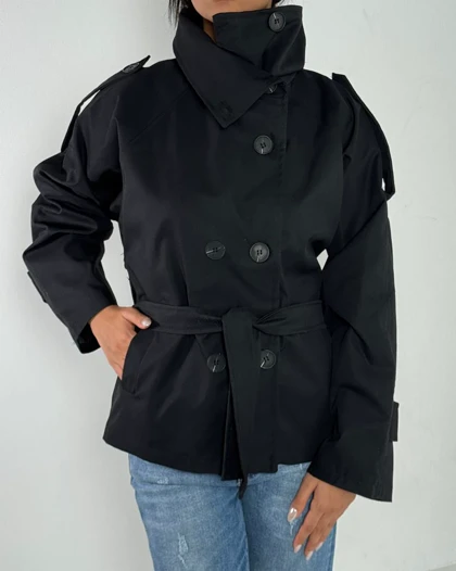 بارانی یقه ایستاده کد 600038