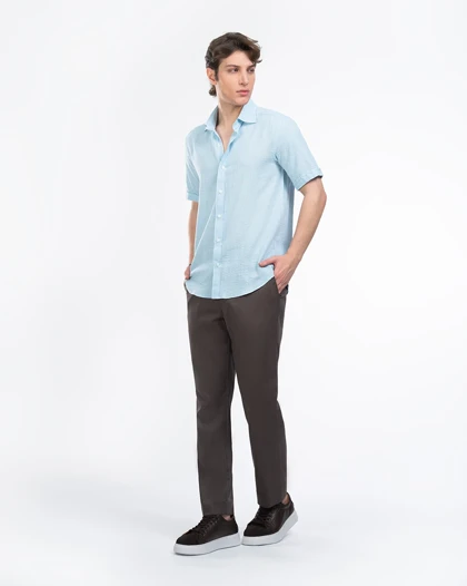 پیراهن مردانه آستین کوتاه M0104