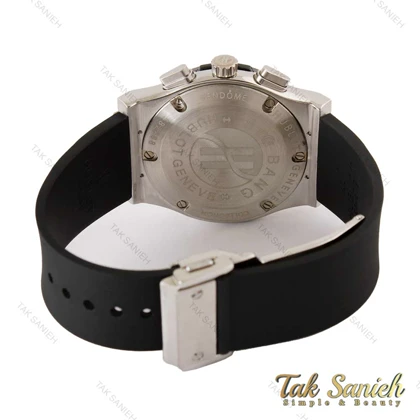 ساعت هابلوت مردانه سه موتوره سیلور مشکی اسکلتون Hublot-4159-G