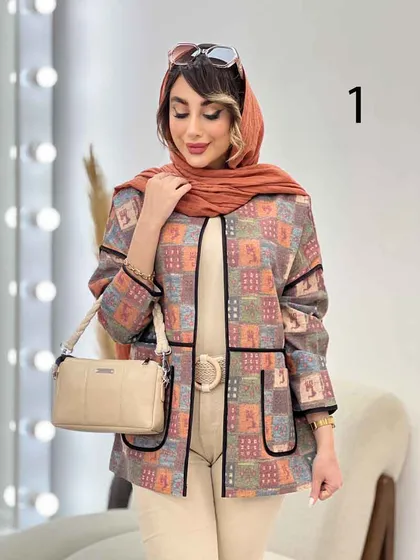 مانتو نوار دوزی برش‌دار