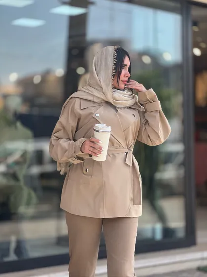 بارانی دکمه پرچی کد 630
