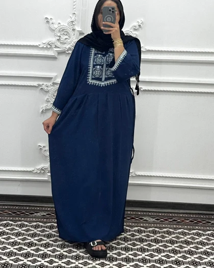 پیراهن نخی طرح چاپی 7071