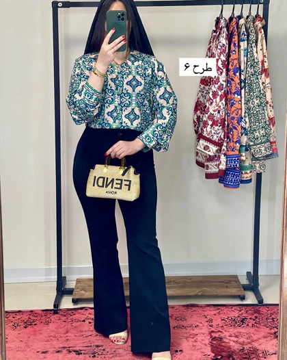 تونیک طرح‌دار پایین حاشیه