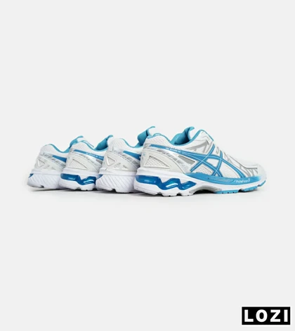 کفش کتانی مردانه سفید آبی ASICS KAYANO 20