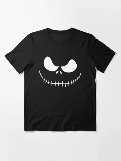 تیشرت کابوس پیش از کریسمس | تیشرت Nightmare Before Christmas طرح Skellington White Essential کد 109018