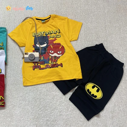 تیشرت شلوارک پسرانه طرح BATMAN مناسب 2 تا 9 سال