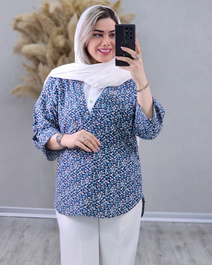 شومیز گل‌گلی