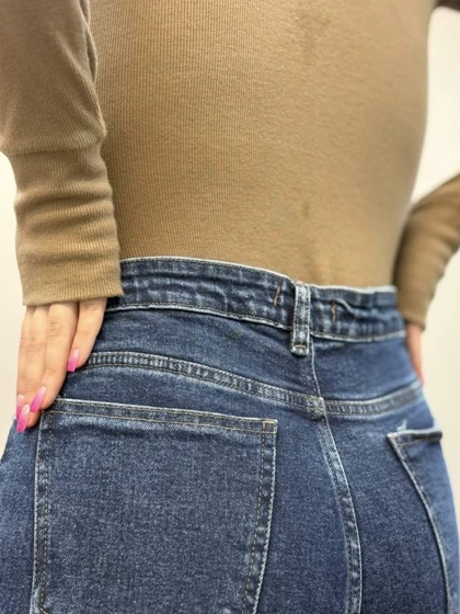 شلوار جین واید کات ابی 9476