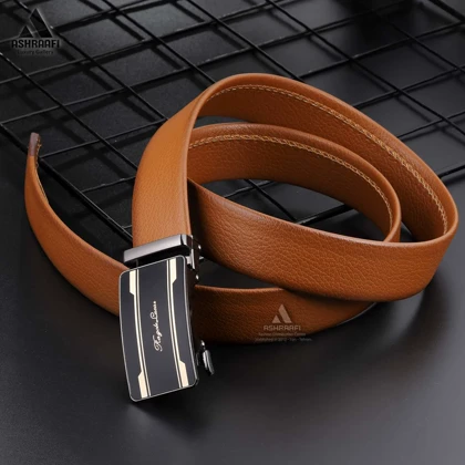 کمربند ساده ریلی Leather Ratchet Belt BL84