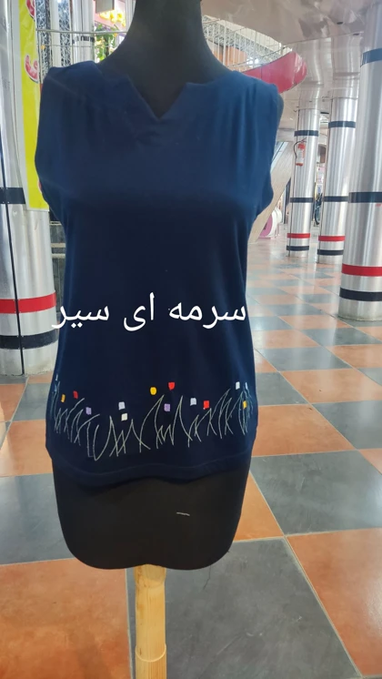 تاپ زنانه یقه هفت باران