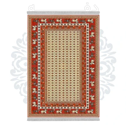 فرشینه از جنس پارچه هازان مخمل ترک طرح سنتی و مدرن برند دفه کد DHU230