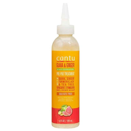 لوسیون پاکسازی پوست سر قبل از شامپوی کانتو Cantu Guava Ginger