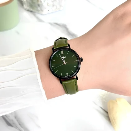 ساعت مچی زنانه کاسیو Casio مدل LTP-VT02BL-3AUDF بند چرمی
