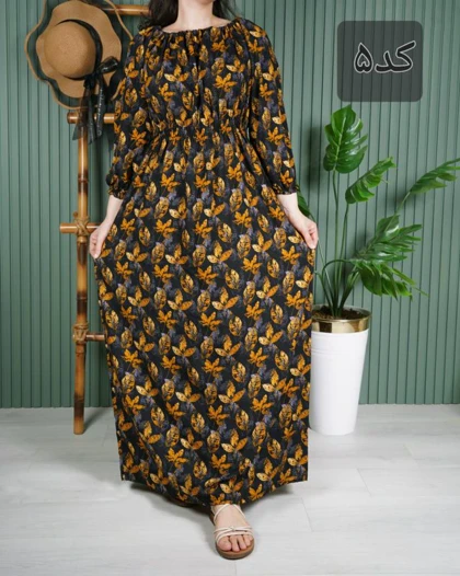 پیراهن ساحلی زنانه نخی U7615