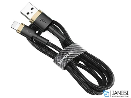 کابل شارژ سریع و انتقال داده لایتنینگ بیسوس Baseus Cafule Lightning Cable 1m 2.4A CALKLF-BG1