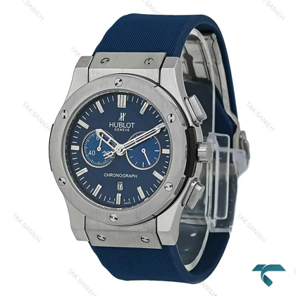 ساعت مردانه Hublot نقره ای سرمه ای سه موتوره Hublot-8044-G