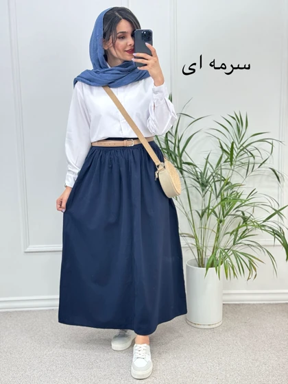 دامن لینن زارا
