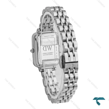 ساعت زنانه DW مستطیلی سیلور صفحه صورتی DW-7128-L